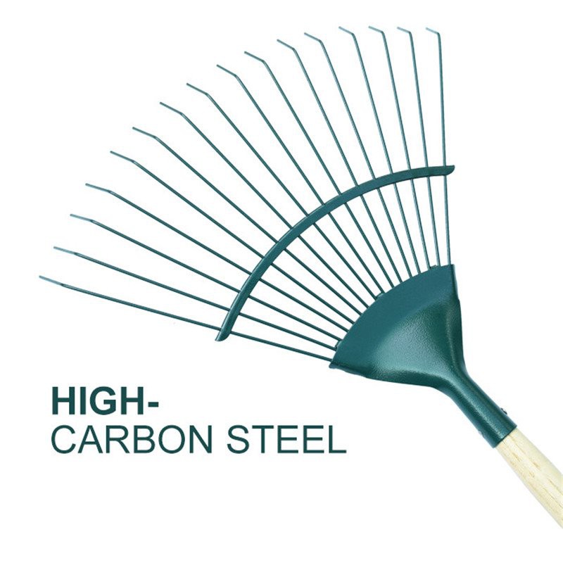 16 tooth Steel Tine Leaf Rake head