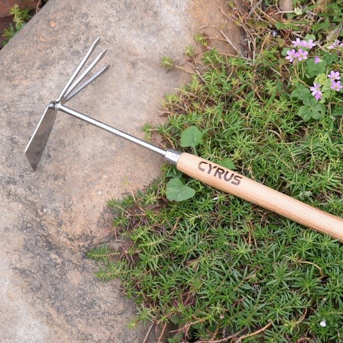 3 Prong Garden Hoe With Long Handle