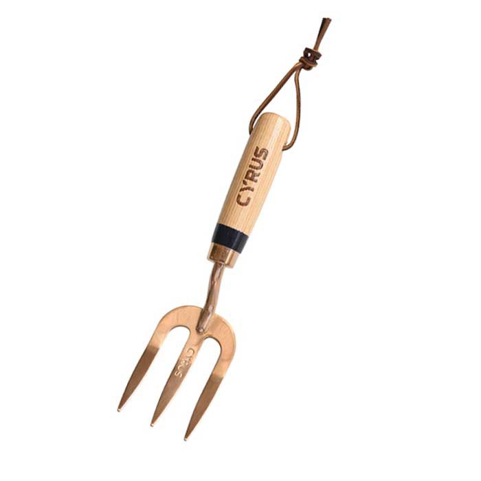 Ruostumattomasta teräksestä valmistettu puutarhakäsihaarukka