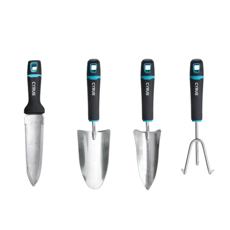 4-osainen puutarhatyökalusarja